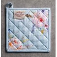 thumbnail image 3 of Ibiza 100% Cotton Set of 2 Pot Holders with Loop Heat Resistant for BBQ | Cooking | Baking | Grilling | Microwave | Barbecue | Spring/Summer (8 Inch by 8 Inch)., 3 of 8