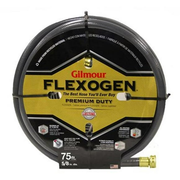 Fiskars Flexogen Tuyau de Jardin Robuste 0.63” x 75 Pieds