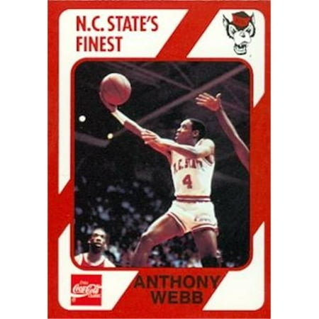 Anthony Spud Webb Basketball Card (N.C. North Carolina State) 1989 Collegiate Collection (Spud Webb Best Dunks)