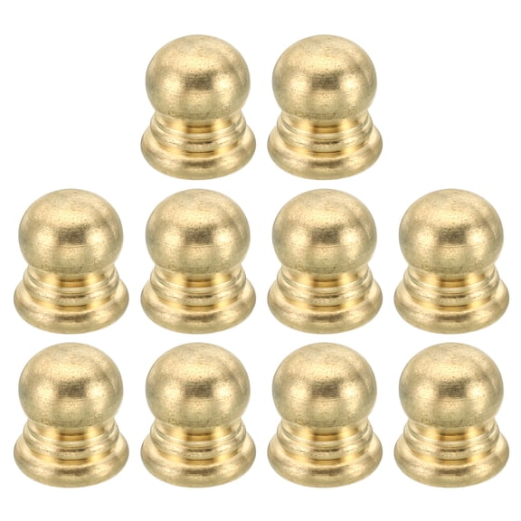 Uxcell M4x0.7 Thread Brass Cap Nuts Knob, 10 Pack Lamp Finial Decoration Screw Caps Nut Handle Knob 10mm