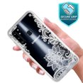 thumbnail image 3 of Samsung Galaxy A11 Case, KAESAR Graphic Design Shockproof Impact Resistant Protective Full-Body Rugged Clear Hybrid Bumper Case for Samsung Galaxy A11 (Lace Flower), 3 of 4