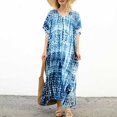thumbnail image 4 of OVINYER Dress Women Plus Size Kaftans Casual V-Neck Long Soft Beach Maxi For Summer For Vacation Weekend Date, 4 of 9
