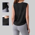 thumbnail image 5 of JIAYUE Women's Athletic T-Shirt Breathable Performance Sleeveless Round Neck Pure Color For Workouts Gym Running And Daily Wear Wicking Comfortable Tops For Female, 5 of 6