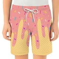 thumbnail image 2 of Ice Cream Boy Baseball Shorts Waffle Or Cone Quick Dry Shorts Kids Ice Cream Drip Track Short Pants I 110, 2 of 4
