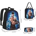 thumbnail image 4 of John Cena Backpack 3 Pieces Set With Lunch Bag And Pencil Case Lightweight Daypack Set with Lunch Box Pencil Bag for Travel Camping Hiking Game Fans Gift, 4 of 7