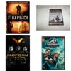 Assorted 4 Pack DVD Bundle: Fireproof, Victory At Sea Volume 1, Pacific Rim Uprising, Jurassic World: Fallen Kingdom