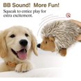 thumbnail image 5 of Peluche para perros, juguete masticable para perros con piel sintética super suave, adiestramiento para mordidas, juguetes con chirridos, peluches para perros medianos y grandes, color marrón., 5 of 5