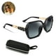 thumbnail image 2 of Uds. De gafas de sol cuadradas polarizadas, marco brillante compuesto brillante y estuche cuadrado para gafas Ormromra 221807-3, 2 of 8
