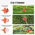 thumbnail image 5 of Weed Wacker Cordless Weed Eater, 1500mAh Edger Lawn Tool w/ 2 Battery,3 Blade - String Trimmer for Yard and Garden, 5 of 9