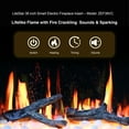 thumbnail image 3 of Litedeer Homes LiteStar 38" Smart Electric Fireplace with App, Crackling Fire Sounds, Black - ZEF38VC, 3 of 6