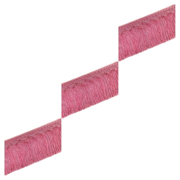 Naiovety Tejido de precisión que no se cae - Impresionantes cortinas con borlas y flecos para coser Gaudy pink 23 Type1 NO1