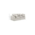 thumbnail image 3 of Meridian Furniture Comfy Cream Faux Leather Modular Sofa, 3 of 10