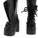 thumbnail image 3 of Botas de Muñeca Yotijar de Cuero PU con Cordones para Lolita de 60 cm Negro, 3 of 10