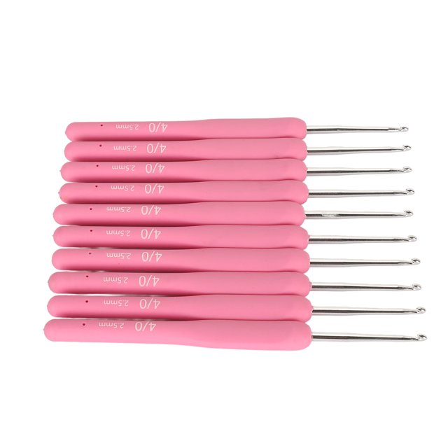 Crochet Hooks Set, Wide Application Lightweight 2.5mm Crochet Kit 10pcs For DIY Craft For Knitting Sweaters