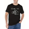 thumbnail image 1 of Tees For Men, 'Daddy And Me' Fist Bump Print T Shirt, Casual Short Sleeve Tshirt For Summer Spring Fall, Tops As Gifts, 1 of 4