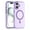 Purple, variant on For iPhone 16 MagSafe Frosted Translucent TPU + PC Full Coverage Phone Case