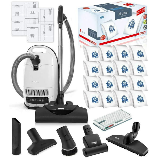Europa het winkelcentrum Buitensporig Miele Complete C3 Cat and Dog Canister HEPA Canister Vacuum Cleaner with  SEB228 Powerhead Bundle - Includes Miele Performance Pack 16 Type GN  AirClean Genuine FilterBags + Genuine AH50 HEPA Filter - Walmart.com