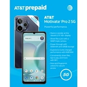 AT&T Motivate Pro 2 5G, 128 GB, Stormy Blue - Prepaid Smartphone [Locked to AT&T]