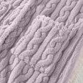 thumbnail image 4 of Women's Plush Long Robe Soft Bathrobe Button Up Housecoat Fuzzy Fleece Warm Winter Robe Sleepwear with Pockets, 4 of 5