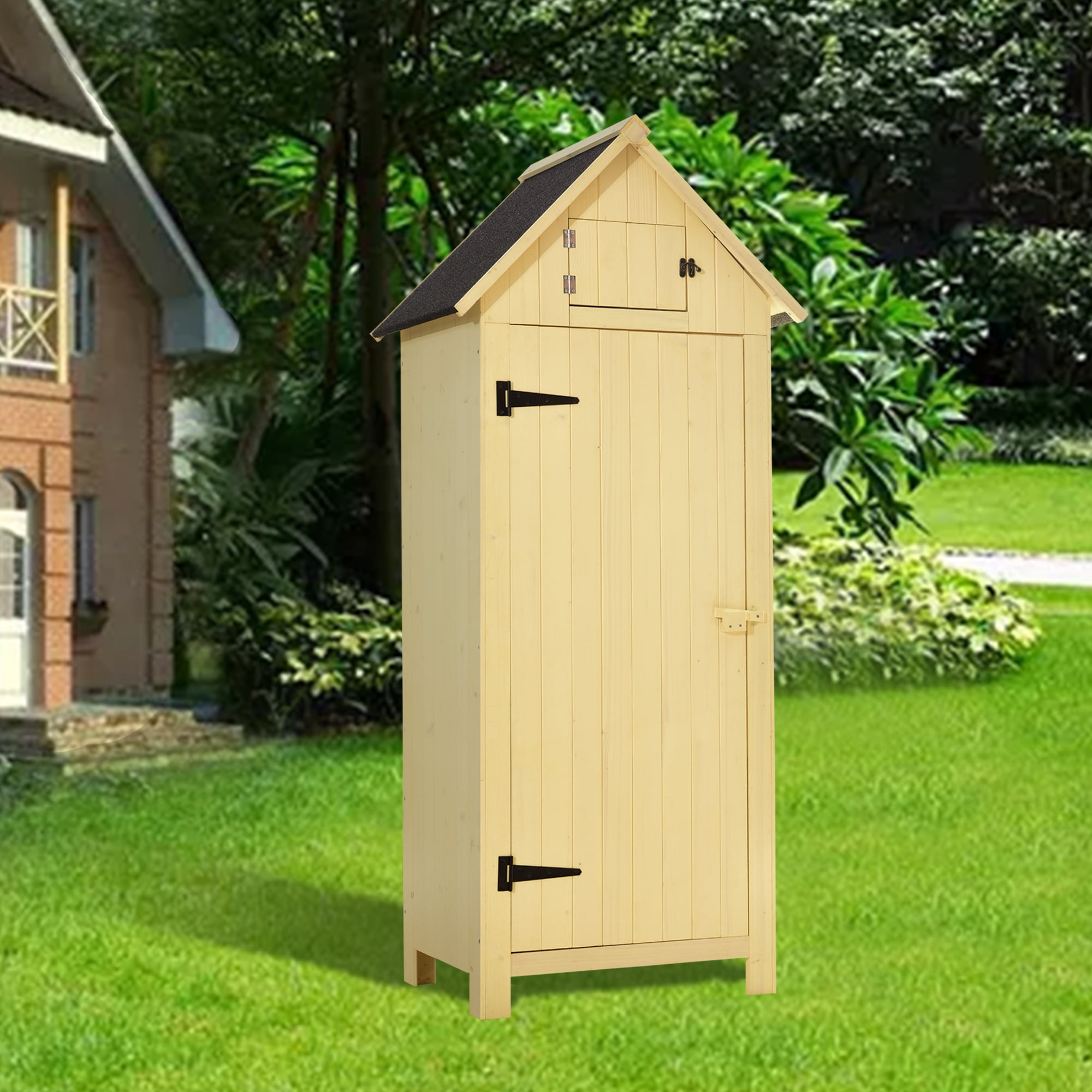 MCombo Outdoor Storage Cabinet Tool Shed Wooden Garden 