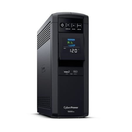 CyberPower - PFC Sinewave Series 1500VA Battery Back-Up System - Black