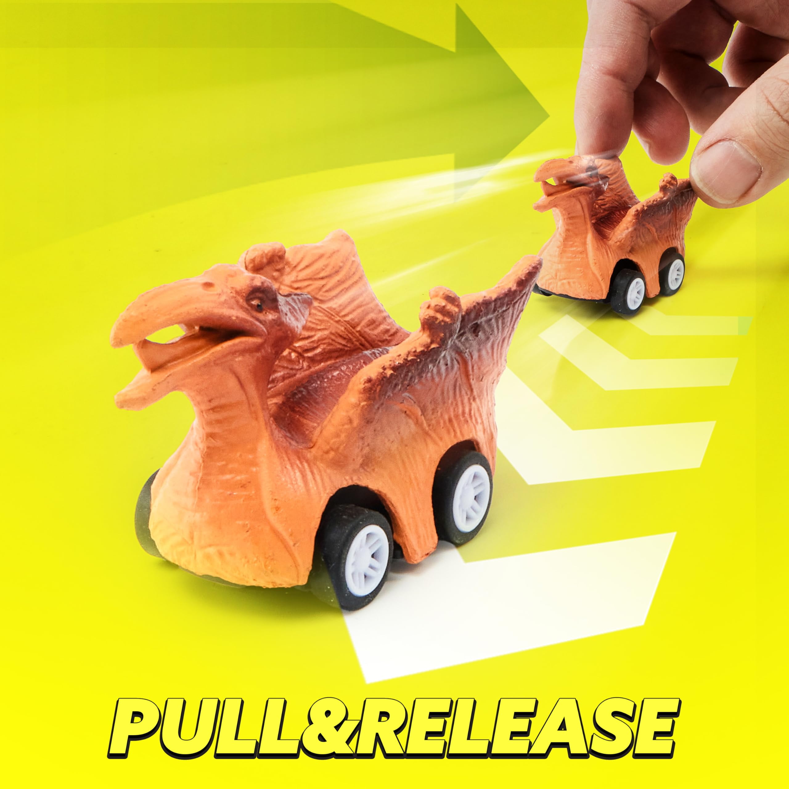 Joyfy 13 in 1 Dinosaur Truck Toys for Kids, Dinosaur Truck with Light & Sound, Including 12 Pull Back Cars, Great Christmas and Birthday Gifts Toy for Boy 3 4 5