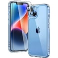 thumbnail image 1 of TAURI 5 en 1 para iPhone 15 Pro Max Funda de titanio, [no amarillea y defensa militar contra caídas] con 2 protectores de pantalla de vidrio templado + 2 protectores de lente de cámara, funda delgada, 1 of 4