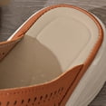 thumbnail image 4 of Xucatan Women's Wedge Sandals, Cushioned Perforated Mule with Rhinestone Accents, Casual Spring Summer Slip On Footwear, Versatile Round Toe Design for Daily Leisure Gift, 4 of 9