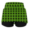 thumbnail image 6 of Lenpel Skorts for Women Plaid High Waisted Pull on Printed Tennis Sports Skirt Shorts Athletic Workout Skorts with Pockets, 6 of 6
