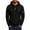 AB41 Black, variant on Bainana Mens Half Zip Hoodies Long Sleeve Breathable Hoody Solid Color Hooded Tops Workout Wear Fall Outfit Size L