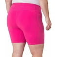 thumbnail image 5 of Mondetta Womens Active Midweight Ribbed Bike Short (XX-Large/Hot Pink), 5 of 5