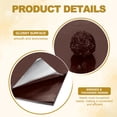 thumbnail image 3 of 5x5 Inch Foil Candy Wrappers, Square Glossy Aluminium Foil Candy Wrapping Paper Brown, 100 Pcs, 3 of 7