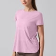 thumbnail image 5 of biudgviw Open Back Workout Tops for Women Casual Short Sleeve Crewneck Slim Yoga Shirt Quick Dry Athletic Running Tees, 5 of 7