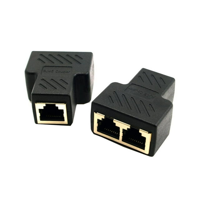 5Pcs/set Raccord 2 Voies Raccord RJ45 Raccord Ethernet Coupleur en Ligne Raccord Ethernet Adaptateur de Câble 8P8C