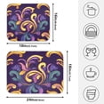thumbnail image 2 of Ryvnso Mardi Gras Pattern Dish Drying Mat for Kitchen Countertop 16x18 Small Dish Pad Drainer Rack Dish Sink Mats, 2 of 7