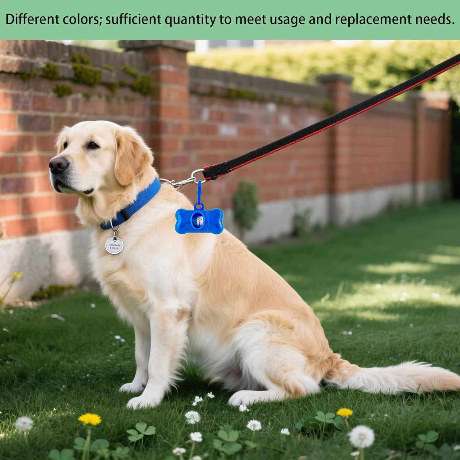 82 Pcs Leak Proof Dog Poop Bag Dispenser with Hook for Leash, Includes Bone Shaped Waste Bags for Walking Hiking and Camping (10 Colors)