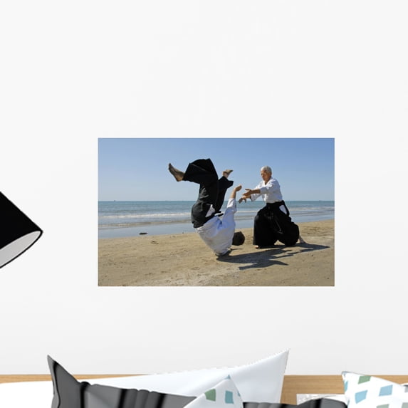 Aikido Beach Wall Mural by Wallmonkeys Peel and Stick Graphic (18 in W x 11 in H) WM280912