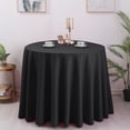 thumbnail image 6 of Hiasan Black Round Tablecloth 70 Inch - Waterproof Stain Resistant Spillproof Fabric Washable Table Cloth for Dining Room Kitchen Party, 6 of 7