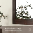 thumbnail image 2 of Spaco Wood Framed Wall Mirror for Bedroom Living Room Vanity Entryway-Brown, Mirrors for Wall, 2 of 10
