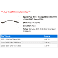 thumbnail image 2 of Spark Plug Wire - Compatible with 2000 - 2006 GMC Sierra 1500 2001 2002 2003 2004 2005, 2 of 2