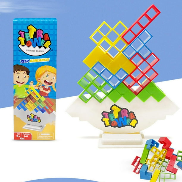 48 Pcs Tetra Tower Balance Stacking Blocks Game, Board Games For 2 ...