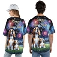 thumbnail image 5 of Happy New Year Beagle Family Cheer Winter Midnight Firework All Over Print 3D Baseball Shirt Beagles Dog Lover Gifts Idea Softball Sport - 02025, 5 of 6