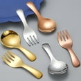 thumbnail image 2 of VONKY Multifunctional Outdoor Camping Tableware Set Portable Sturdy Easy To Clean Lightweight Stainless Steel Convenient silver fork, 2 of 6