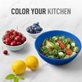 thumbnail image 6 of Zulay Kitchen 12 Piece Plastic Mixing Bowls with Lids Set - Leak-Proof Microwave & Freezer Safe Stackable Mixing Bowl Set for Preparing, Serving and Storing - Non-Slip Large Nesting Bowls (Blue O, 6 of 6