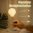 thumbnail image 4 of Moon Lamp, Voice Activated Night Light, Smart USB-Powered Voice Controlled Moon Night Light, 3 Color Dimming, Can Be Timed for Home, Office, 4 of 7