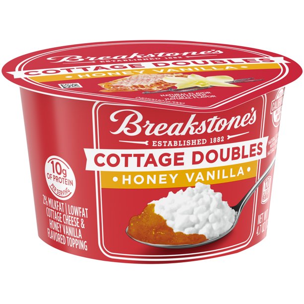 Breakstone's Cottage Doubles Honey Vanilla Cottage Cheese, 4.7 oz Cup