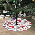 thumbnail image 2 of FMSHPON WatercolorSketchy Skulls Xmas Christmas Tree Skirt Stand Mat for Holiday Party Decoration Indoor Outdoor 48 inches, 2 of 3