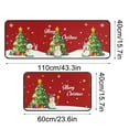 thumbnail image 3 of Antqov Christmas Kitchen Rugs Set of 2 Non Slip Washable Kitchen Mats Christmas Absorbent Anti Fatigue Winter Kitchen Mat & Rugs for Xmas Party Kitchen Decor (16x24"+16x47"), 3 of 5