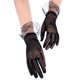 thumbnail image 3 of Un par de guantes negros para el sol de verano para mujer, guantes ceremoniales de encaje negro con lazo de malla, guantes de boda oso de fresa Electrónica, 3 of 3