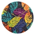 thumbnail image 5 of Leaves Colorful 10 inch Wall Clocks Non Ticking Easy to Read Battery Decorative for Home Bathroom Kitchen Bedroom Living Room, 5 of 8